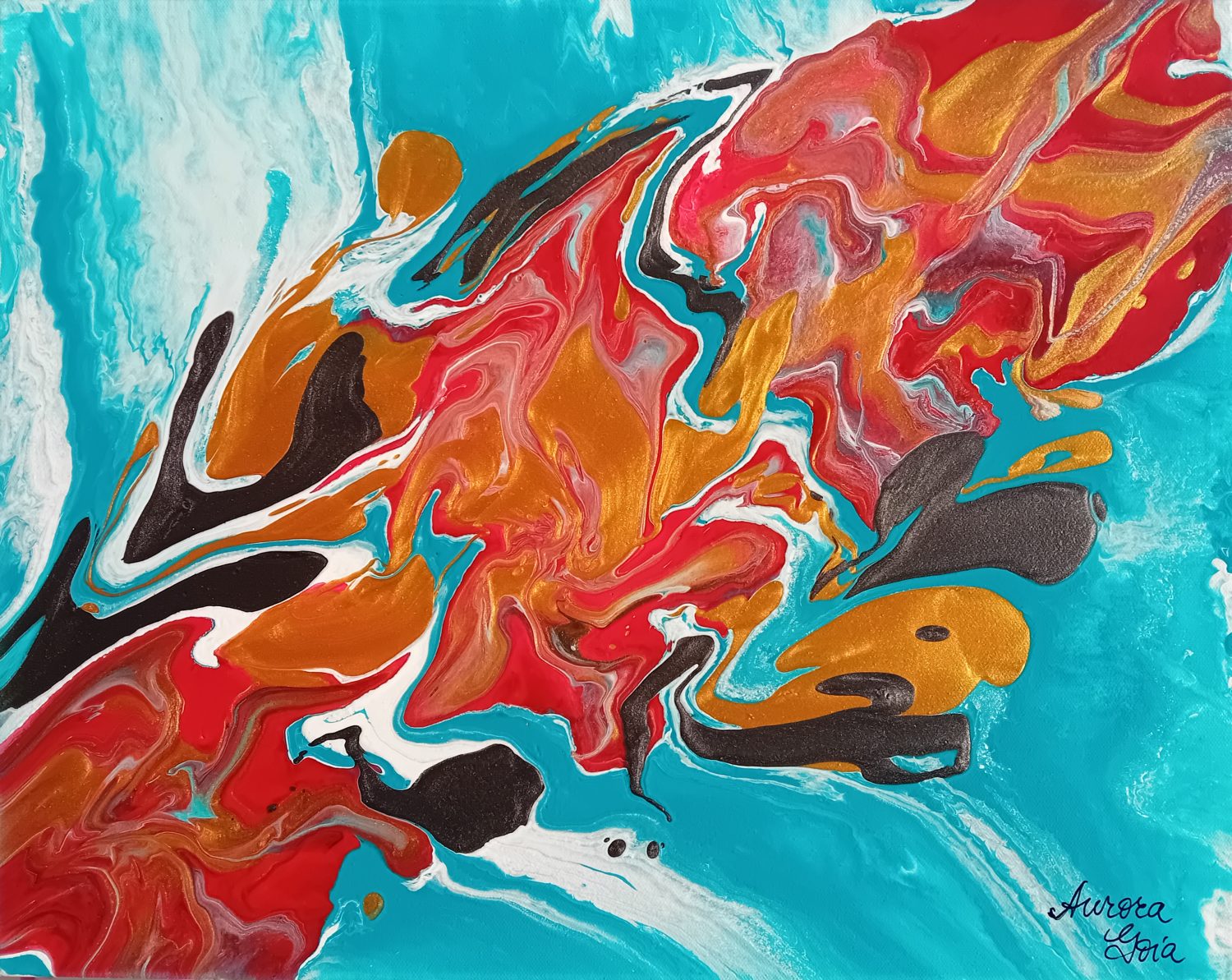 Fluid Art Painting